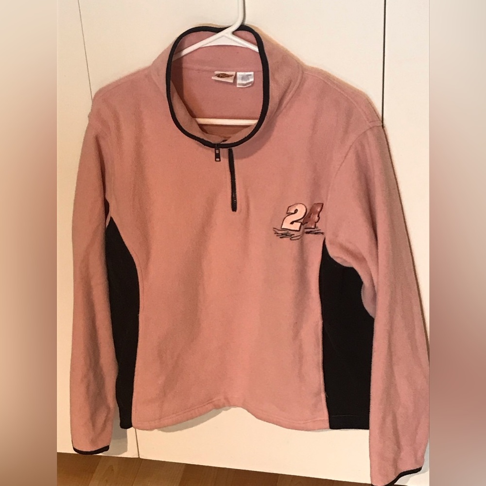 Jeff Gordon DuPont NASCAR Winner’s Circle Pink Fleece 1/4 Zip Size Women’s XL